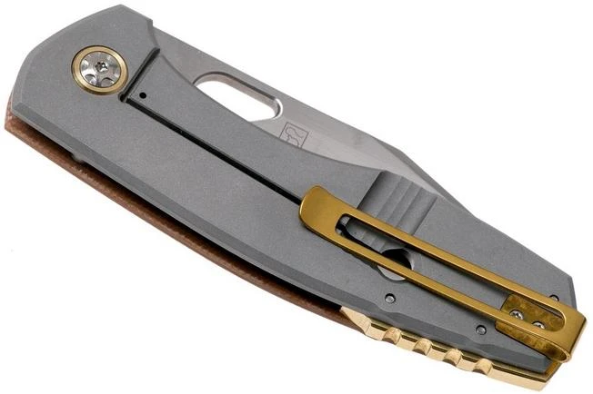 Böker Plus F3.5 01BO338 Brown Canvas Micarta Pocket Knife, Jesper Voxnaes Design 6 Böker Plus F3.5 01BO338 Brown Canvas Micarta Pocket Knife, Jesper Voxnaes Design - Image 4