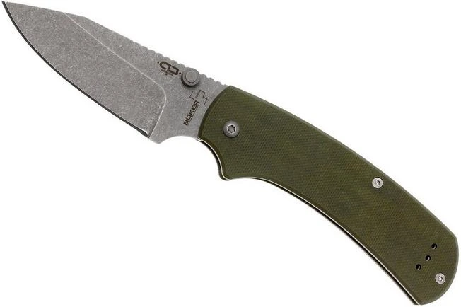 Böker Plus XS, OD-green Slipjoint Pocket Knife 4 Böker Plus XS, OD-green Slipjoint Pocket Knife - Image 2