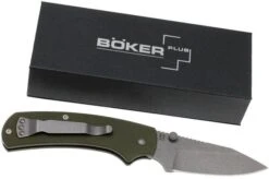 Böker Plus XS, OD-green Slipjoint Pocket Knife 17 Böker Plus XS, OD-green Slipjoint Pocket Knife -Böker BO01BO538 08 boker bo01bo538 08