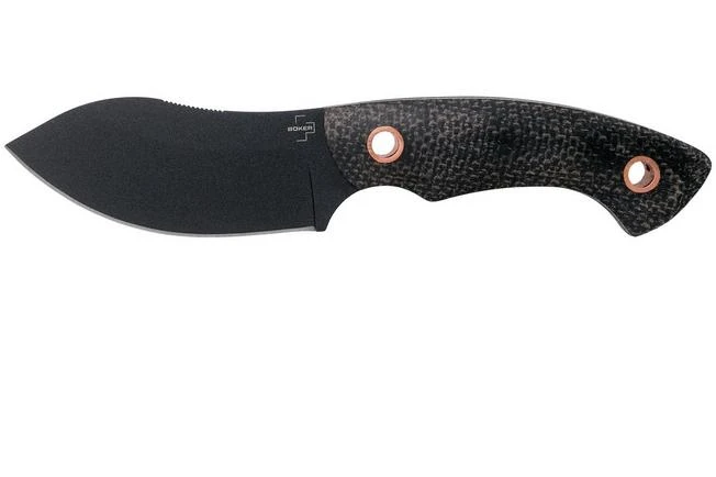 Böker Plus Nessmi Pro 02BO018 Black Micarta Copper Fixed Knife, Jesper Voxnaes Design 3 Böker Plus Nessmi Pro 02BO018 Black Micarta Copper Fixed Knife, Jesper Voxnaes Design