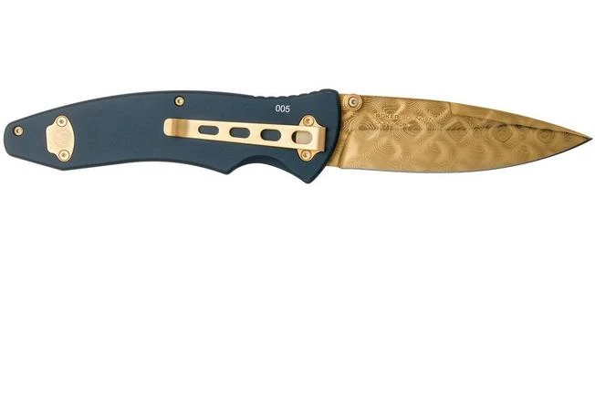 Böker Tirpitz Damast Gold Limited Edition 110194DAM Pocket Knife 4 Böker Tirpitz Damast Gold Limited Edition 110194DAM Pocket Knife - Image 2
