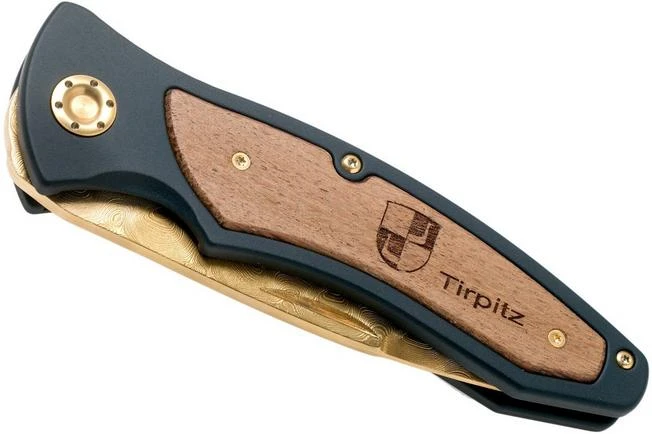 Böker Tirpitz Damast Gold 42 Limited Edition 110196DAM Pocket Knife 7 Böker Tirpitz Damast Gold 42 Limited Edition 110196DAM Pocket Knife - Image 5