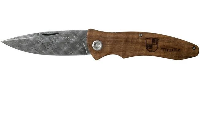 Böker Tirpitz Damast Wood 42 Limited Edition 110197DAM Pocket Knife 3 Böker Tirpitz Damast Wood 42 Limited Edition 110197DAM Pocket Knife
