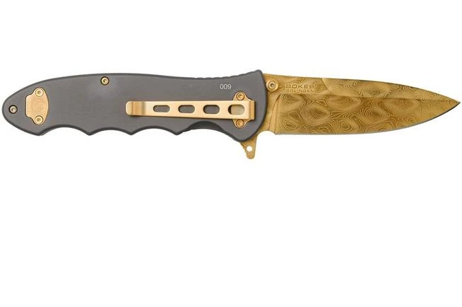 Böker Leopard-Damascus III Gold 110227DAM Limited Edition Pocket Knife 4 Böker Leopard-Damascus III Gold 110227DAM Limited Edition Pocket Knife - Image 2