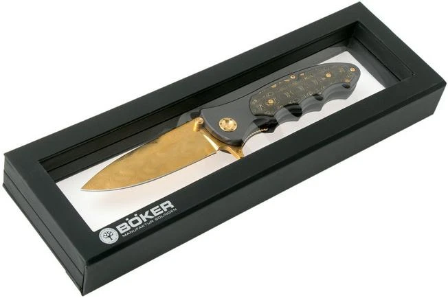 Böker Leopard-Damascus III Gold 110227DAM Limited Edition Pocket Knife 10 Böker Leopard-Damascus III Gold 110227DAM Limited Edition Pocket Knife - Image 8