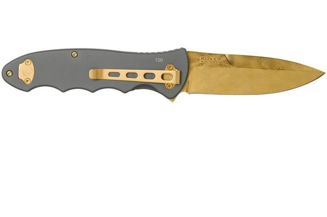 Böker Leopard-Damascus III Gold 42 110229DAM Limited Edition Pocket Knife 4 Böker Leopard-Damascus III Gold 42 110229DAM Limited Edition Pocket Knife - Image 2