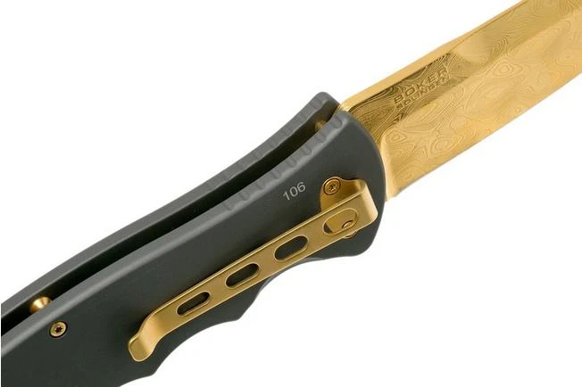 Böker Leopard-Damascus III Gold 42 110229DAM Limited Edition Pocket Knife 8 Böker Leopard-Damascus III Gold 42 110229DAM Limited Edition Pocket Knife - Image 6