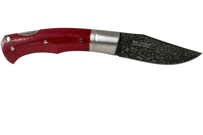 Böker Boxer 111025DAM Damascus, Micarta Gentleman's Knife, Raphael Durand Design 4 Böker Boxer 111025DAM Damascus, Micarta Gentleman's Knife, Raphael Durand Design - Image 2