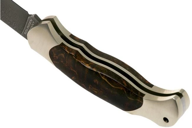 Böker Scout Spearpoint Curly Birch Damascus 112202DAM Birch Root Wood, Pocket Knife 7 Böker Scout Spearpoint Curly Birch Damascus 112202DAM Birch Root Wood, Pocket Knife - Image 5