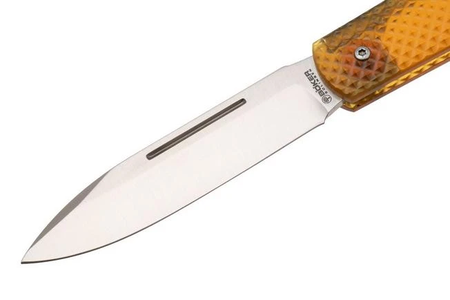 Böker Manufaktur Coffin 112947 Satin MagnaCut, Ultem, Slipjoint Pocket Knife, Chuck Gedraitis Design 5 Böker Manufaktur Coffin 112947 Satin MagnaCut, Ultem, Slipjoint Pocket Knife, Chuck Gedraitis Design - Image 3