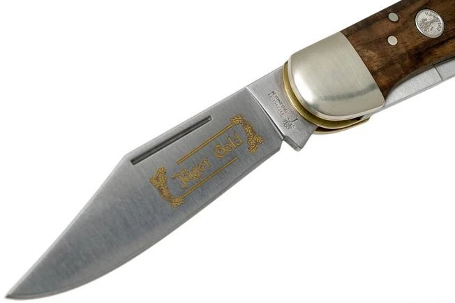 Böker Jagdmesser Duo Jäger Gold 114025 Hunting Knife With Leather Sheath 5 Böker Jagdmesser Duo Jäger Gold 114025 Hunting Knife With Leather Sheath - Image 3