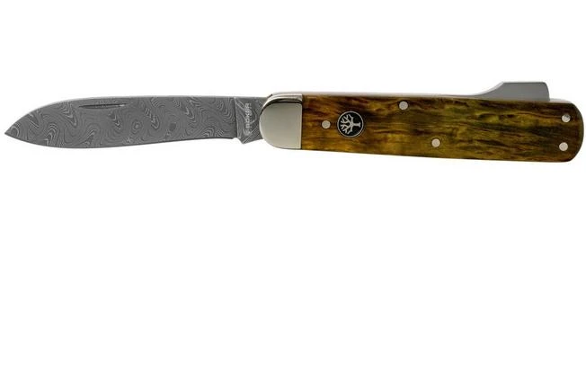 Böker Mono Damascus, Curly Birch Brown 117030DAM Hunting Knife 3 Böker Mono Damascus, Curly Birch Brown 117030DAM Hunting Knife