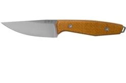 Böker Daily Knives AK1 Droppoint 120502, Mustard Micarta Fixed Knife, Alex Kremer Design