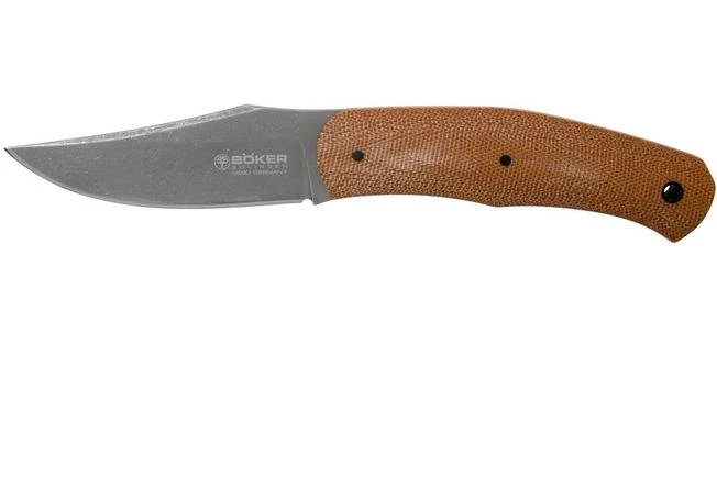 Böker Boxer Fixed 120503 Micarta Fixed Knife, Raphael Durand Design 3 Böker Boxer Fixed 120503 Micarta Fixed Knife, Raphael Durand Design