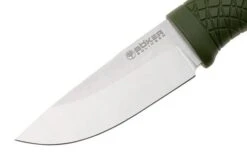 Böker Manufaktur Bronco Mini Saber 121501 Stonewashed 3V, Green TPE, Bushcraft Knife -Böker BO121501 03 boker