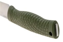 Böker Manufaktur Bronco Mini Saber 121501 Stonewashed 3V, Green TPE, Bushcraft Knife -Böker BO121501 04 boker