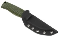 Böker Manufaktur Bronco Mini Saber 121501 Stonewashed 3V, Green TPE, Bushcraft Knife -Böker BO121501 06 boker