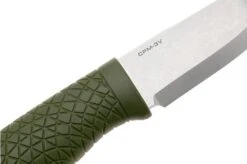 Böker Manufaktur Bronco Mini Scandi 121518 Stonewashed 3V, Green TPE, Bushcraft Knife -Böker BO121518 05 boker