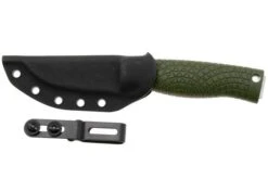 Böker Manufaktur Bronco Mini Scandi 121518 Stonewashed 3V, Green TPE, Bushcraft Knife -Böker BO121518 07 boker