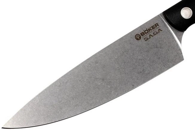 Böker 130267, Saga Chef's Knife, Stonewash Finish 5 Böker 130267, Saga Chef's Knife, Stonewash Finish - Image 3
