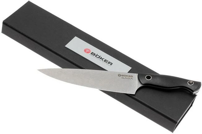 Böker 130267, Saga Chef's Knife, Stonewash Finish 9 Böker 130267, Saga Chef's Knife, Stonewash Finish - Image 7
