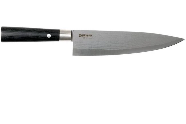 Böker Damast Black Chef's Knife. 130421DAM 4 Böker Damast Black Chef's Knife. 130421DAM - Image 2