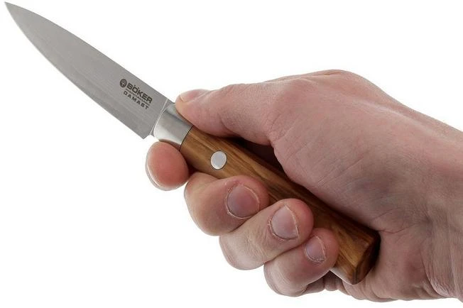 Böker Damast Olive 10 Cm Paring Knife, 130430DAM 7 Böker Damast Olive 10 Cm Paring Knife, 130430DAM - Image 5
