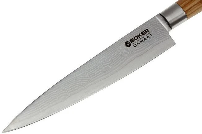 Böker Damast Olive 15.5 Cm Paring Knife, 130434DAM 4 Böker Damast Olive 15.5 Cm Paring Knife, 130434DAM - Image 2