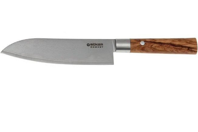 Böker Damast Olive 17.2 Cm Santoku, 130437DAM 3 Böker Damast Olive 17.2 Cm Santoku, 130437DAM