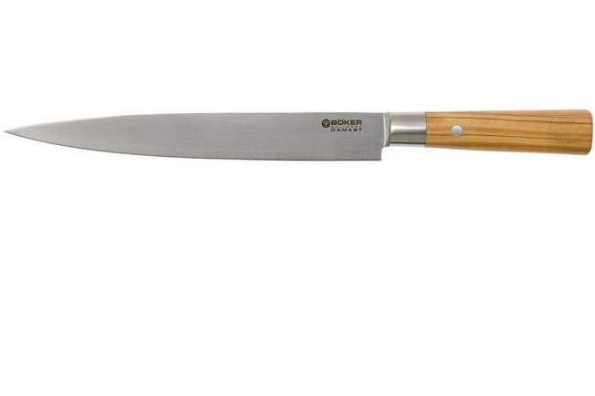 Böker Damast Olive 23 Cm Carving Knife - 130445DAM 3 Böker Damast Olive 23 Cm Carving Knife - 130445DAM
