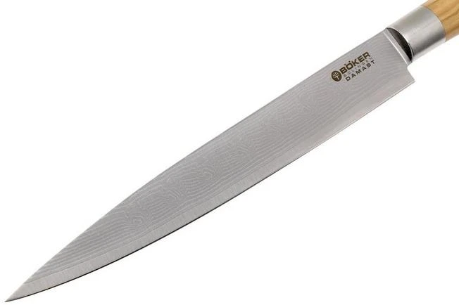 Böker Damast Olive 23 Cm Carving Knife - 130445DAM 5 Böker Damast Olive 23 Cm Carving Knife - 130445DAM - Image 3