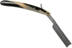 Böker Manufaktur Damascus Horn Straight Razor 140523DAM 9 Böker Manufaktur Damascus Horn Straight Razor 140523DAM -Böker BO140523DAM 02 boker