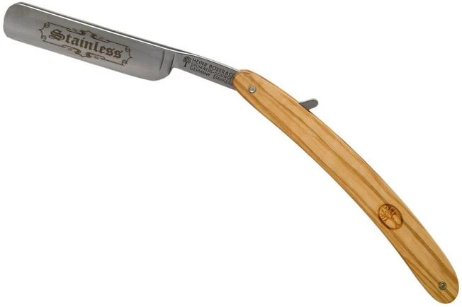 Böker Stainless Olive Set 140537SET Shaving Set 4 Böker Stainless Olive Set 140537SET Shaving Set - Image 2