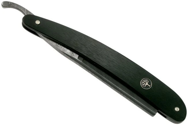 Böker Manufaktur Ebony Damascus Straight Razor 140609DAM 8 Böker Manufaktur Ebony Damascus Straight Razor 140609DAM - Image 6