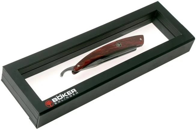 Böker Manufaktur Damascus Curly Birch 140610DAM Straight Razor 9 Böker Manufaktur Damascus Curly Birch 140610DAM Straight Razor - Image 7