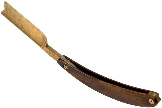 Böker Manufaktur Master Cutter Damascus Gold, Desert Ironwood 140801DAM Straight Razor 7 Böker Manufaktur Master Cutter Damascus Gold, Desert Ironwood 140801DAM Straight Razor - Image 5